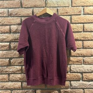 Jungmaven Short Sleeve Raglan Fleece Sweatshirt UNISEX